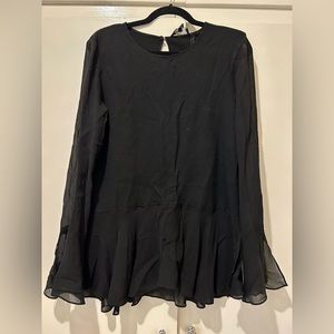 Theory Black Blouse